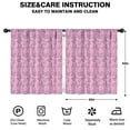 thumbnail image 2 of Blackout Kids Curtains,Pink Butterfly Pattern Childrens Insulated Curtains Set Of 2,Bedroom Essentials,Toddler Room Decor 52"x63", 2 of 5