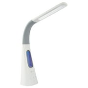OttLite Cool Breeze LED Fan Lamp with 3 Speed Bladeless Fan and 5 Brightness Settings, White