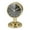 Gold Small Solid Round 4" x 4" x 7", variant on DecMode 7" Silver Stainless Steel Small Clock