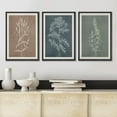 thumbnail image 4 of IDEA4WALL Framed Canvas Print Wall Art Set of 3 Retro Abstract Forest Wildflower Floral Illustrations Wall Decor Nordic Nature Wilderness Botanical Prints Minimal Bohemian Artwork - Black 24"x36"x3, 4 of 5