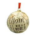 thumbnail image 2 of Decoración navideña para mamá y papá, regalo de año nuevo para los abuelos, adornos "Eres mi mundo", adornos colgantes para el árbol de Navidad, recuerdos navideños, recuerdos navideños, bolas decorat, 2 of 8