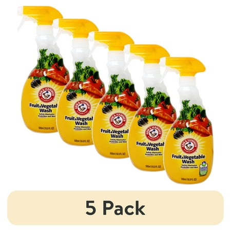 (5 pack) Arm & Hammer Fruit & Vegetable Wash, 16 oz, Pack of 1