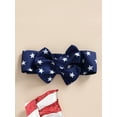 thumbnail image 5 of Bagilaanoe 0-18M Infant Baby Girl 4th of July Clothes Independence Day Outfits Star Print Romper Sleeveless Playsuit with Headband Summer Clothing, 5 of 9