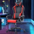 thumbnail image 2 of PayLessHere Racing Style Gaming Chair with Adjustable Pillows and Reclining Backrest for Unisex Gamers(Red), 2 of 7