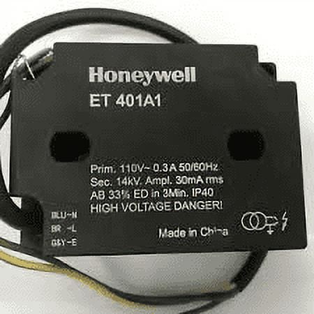 Honeywell ET401A1 120 Vac, 60 Hz Gas Ignition Transformer, replacement for Q652B1006