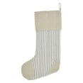 thumbnail image 4 of VHC Brands Grace Ticking Stripe Patch Stocking 12x20, 4 of 4