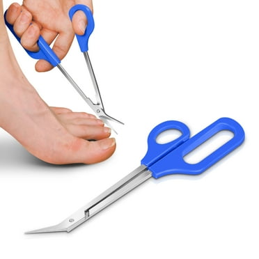 Long Handled Toenail Scissors Easy Grip Clipper for Elderly Thick Nail Cuticle Trimmer Manicure Pedicure Tool