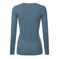 thumbnail image 3 of JJ Perfection Women's Long Sleeve V-Neck Pullover Sweater with Plus Size, 3 of 3
