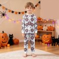 thumbnail image 7 of TOWED22 Boys Girls Halloween Pajamas Ghost Graphic Long Sleeve Pant Sets Pumpkin Pjs Kids Holiday Sleepwear, 7 of 7