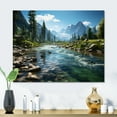 thumbnail image 2 of Designart "Landscape of Yosemite National Park in the USA III" USA Metal Art Print, 2 of 5