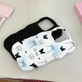 thumbnail image 5 of Black Gradient Butterfly Love Heart Bow Soft  for iPhone Case (White,iPhone 15), 5 of 6