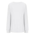 thumbnail image 6 of Lmnyox Long Sleeve Casual Shirts for Women Dressy Fashion Crew Neck Solid Tops Basic Work Tees with Thumbhole, 6 of 9