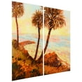 thumbnail image 3 of Empire Art Direct Palm Breeze I AB Frameless Free Floating Tempered Glass Panel Graphic Wall Art Set of 2, 72" x 36" x 0.2" each, Ready to Hang, 3 of 6