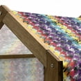thumbnail image 5 of Colorful Pet House, Diagonal Geometrical Houndstooth Pattern in Rainbow Colors on Grey Background, Outdoor & Indoor Portable Dog Kennel with Pillow and Cover, 5 Sizes, Multicolor, by Ambesonne, 5 of 5