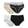 thumbnail image 1 of LELINTA Womens Underwear No Muffin Top Full Coverage Cotton Briefs Underwear Soft Breathable Stretchy Ladies Panties for Women 4 PACK, 1 of 8