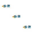 thumbnail image 4 of Qarigey Brillo Stud Colgante Accesorios populares Aleación Fiesta Pendientes diario Varios Pendiente simple Boda Azul claro Type1 NO1, 4 of 6
