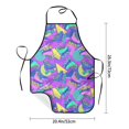 thumbnail image 2 of Uemuo Disco Roller Skates Printed Bib Apron, Adjustable , Water and Oil Resistant, Cooking Kitchen Chef Apron for Women Men, 2 of 5