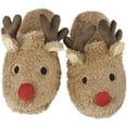 thumbnail image 3 of Womens Memory Foam Slippers Cute Animal Fuzzy Christmas Reindeer Indoor Slippers Warm Fleece Ankle Boots House Shoes, 3 of 13