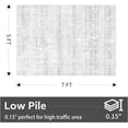 thumbnail image 2 of Boho Area Rug 5x7 ft Carpet-Rugs for Living Room Bedroom Modern Moroccan Washable Rugs for Bedroom Dining Living Room Rug Distressed Neutral Rug Home Room Grey, 2 of 8