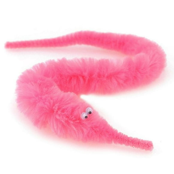 6 Pcs Fuzzy Twisty Worm Wiggle Moving Sea Horse Soft Toy Gift For Children Kids