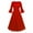 Red, variant on Efsteb Fall Fashion 2025 Womens Cocktail Dress Long Bell Sleeves V-Neck Formal Bridesmaid Prom Dresses (Blue,XL)
