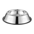 thumbnail image 1 of cuencos para perros de acero inoxidable, cuenco de alimentación para perros con antideslizante, 1 of 5