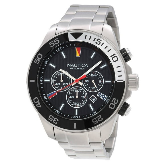 Nautica One Chronograph Quartz Black Dial Men's Watch NAPNOS306