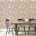 thumbnail image 3 of S4Sassy Peel & Stick Vinyl Wallpaper, Dotted Leaf Wallpaper Contact Paper Waterproof - Beige, 25"X 360", Removable Wall Covering For Home Decor In Bedrooms, Renter Spaces, Cabinets, 3 of 6