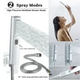 thumbnail image 4 of SERABETTO Filtered Shower Head, High Pressure 8″Square, 5 settings Handheld Rain Shower Filter Combo with Self-adhesive Holder/1.5M Hose -1 Replaceable Filter Cartridge (Chrome Finish) ﻿, 4 of 12