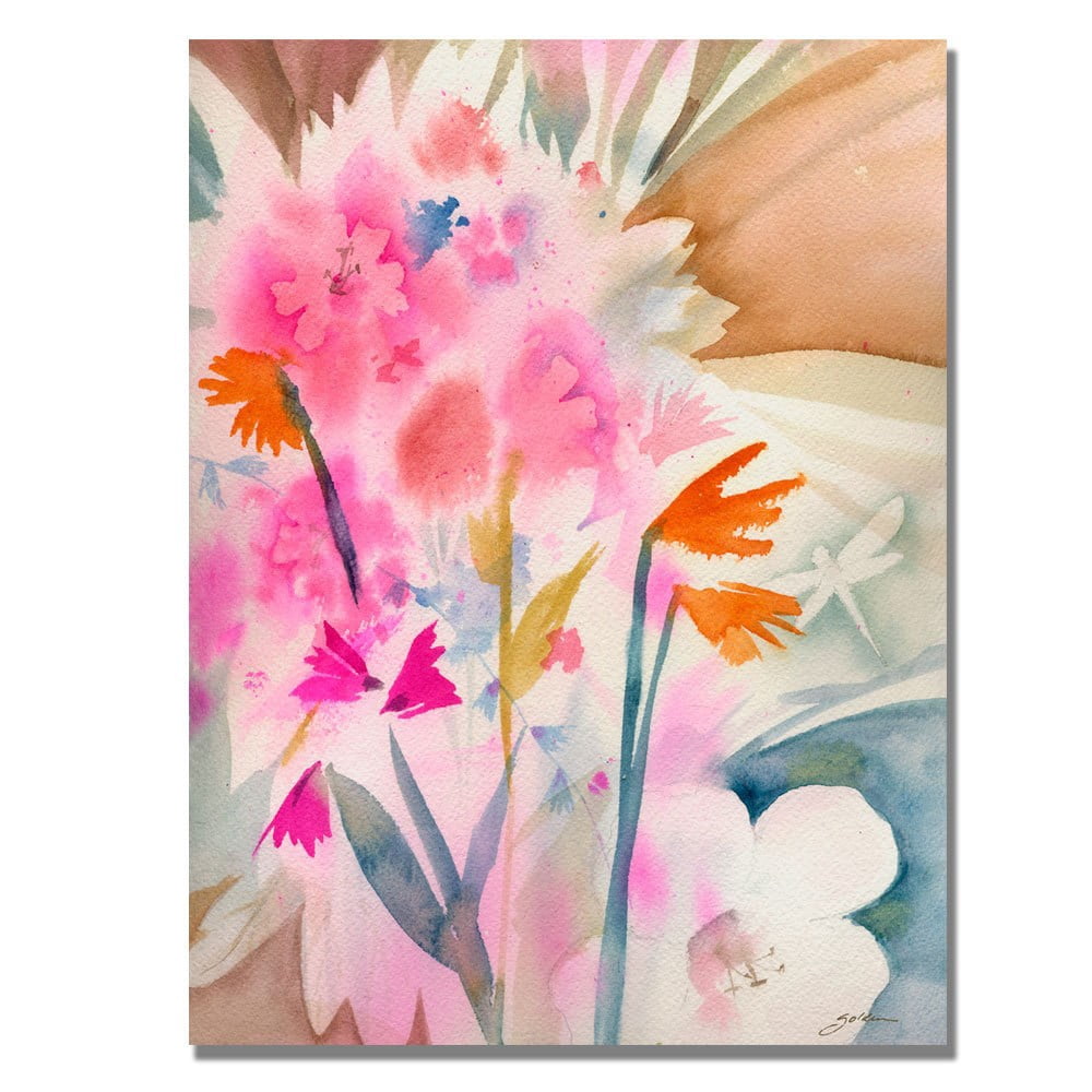 Trademark Art "Dragonfly III" Canvas Wall Art by Shelia Golden