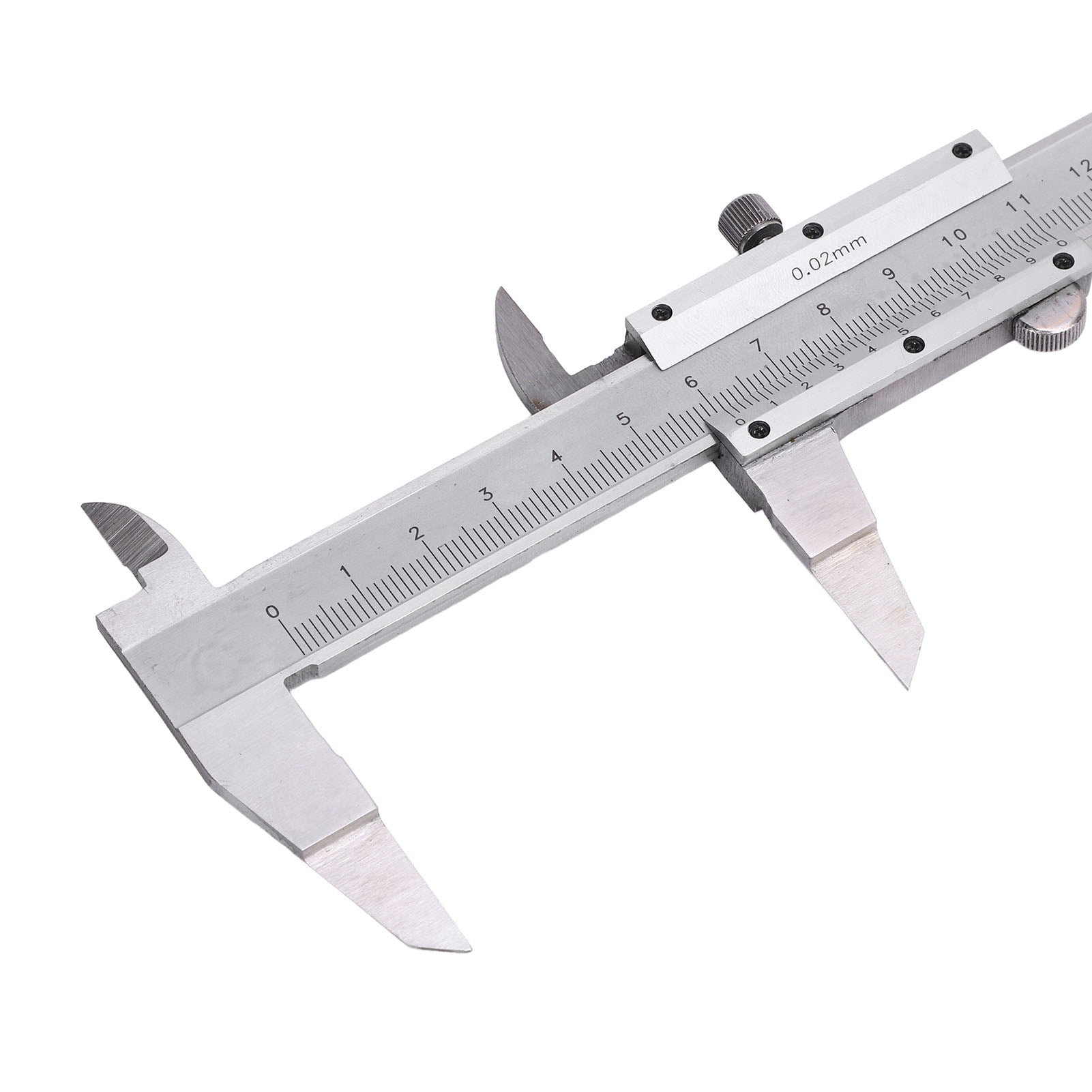 Suodoka High Accuracy Stainless Steel Vernier Caliper Thin Blade Measuring Tool for Outer Diameter Narrow Groove Measurement 0-150mm / 0-6 inches Range Professional Metal Calipers