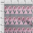 thumbnail image 1 of oneOone Cotton Cambric Fabric Leaves & Floral Block Fabric Prints By Yard 56 Inch Wide, 1 of 4