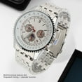 thumbnail image 3 of Reloj De Cuarzo Para Hombre, Calendario, Fase Lunar, Correa De Acero Inoxidable, Reloj De Pulsera, , Navidad, Boda, Año Nuevo, 3 of 7