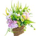 thumbnail image 3 of Puerta Cesta Corona de de resorte de de verano de corona de flores artificiales simuladas guirnalda para la casa de, 3 of 9