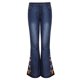 thumbnail image 2 of Gibobby Jeans mujer cintura alta Jeans acampanados de mezclilla con corte de bota y bordado floral inferior para mujer(A,XL), 2 of 4