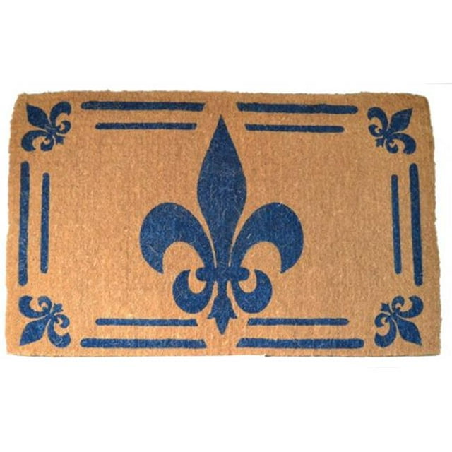 Imports Decor 657TCM Blue Fleur Dilys Door Welcome Mat