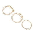 thumbnail image 4 of Unique Bargains 3 Pcs Elegant Bracelet Scrunchies Hair Elastic Band Gold Tone, 4 of 5