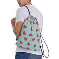 thumbnail image 2 of Bingfone Watermelon Drawstrings Backpacks Bags for Men Women Gym Drawstrings Bag-Small, 2 of 8