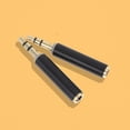 thumbnail image 4 of Luxshiny 2Ud Convertidor De Conector 3.5mm Negro Para Micrófono Y Audio Con Estructura Resistente, 4 of 8