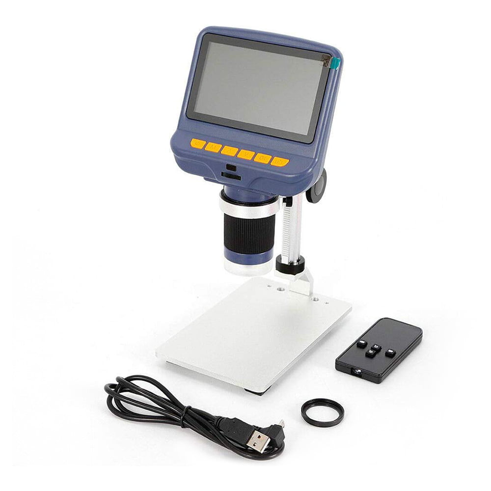 Color : 2, Size : One Size Microscope 220X Magnification Desktop Microscope with LED Light USB Digital Microscope with 4.3-inch HD Screen for Circuit Board Repair