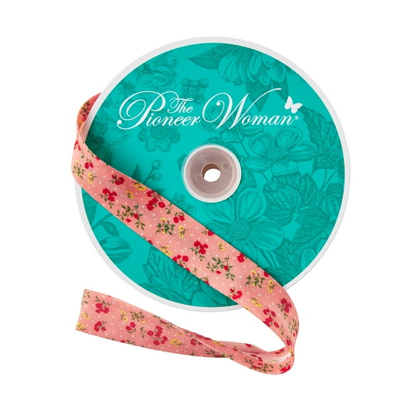 The Pioneer Woman Charming Country Ditsy Double Fold Bias Tape, 7/8" x 25 Yards