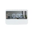 thumbnail image 1 of Toystoory Despertador digital LED Dormir junto a la cama Snooze Relojes Hogar Hotel Decoración Sala de estar Interior Espejo Blanco Decoración del hogar Blanco Toystoory HA064653-01B, 1 of 6