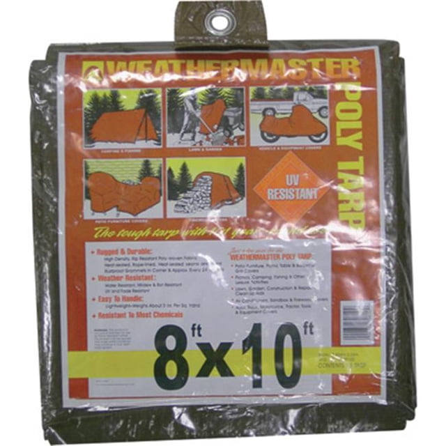 Dize Brown Poly Tarp - 8 x 10 ft., Model No. BT0810