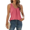 thumbnail image 6 of Spring Savings deals!Samickarr Summer Tank Tops For Women V-Neck Sleeveless Vest Shirts Pleated Front Tops, 6 of 9