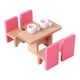 thumbnail image 2 of Juego de muebles de casa de muñecas de madera, kit en miniatura, simulación de micropaisaje clásico Comedor, 2 of 7