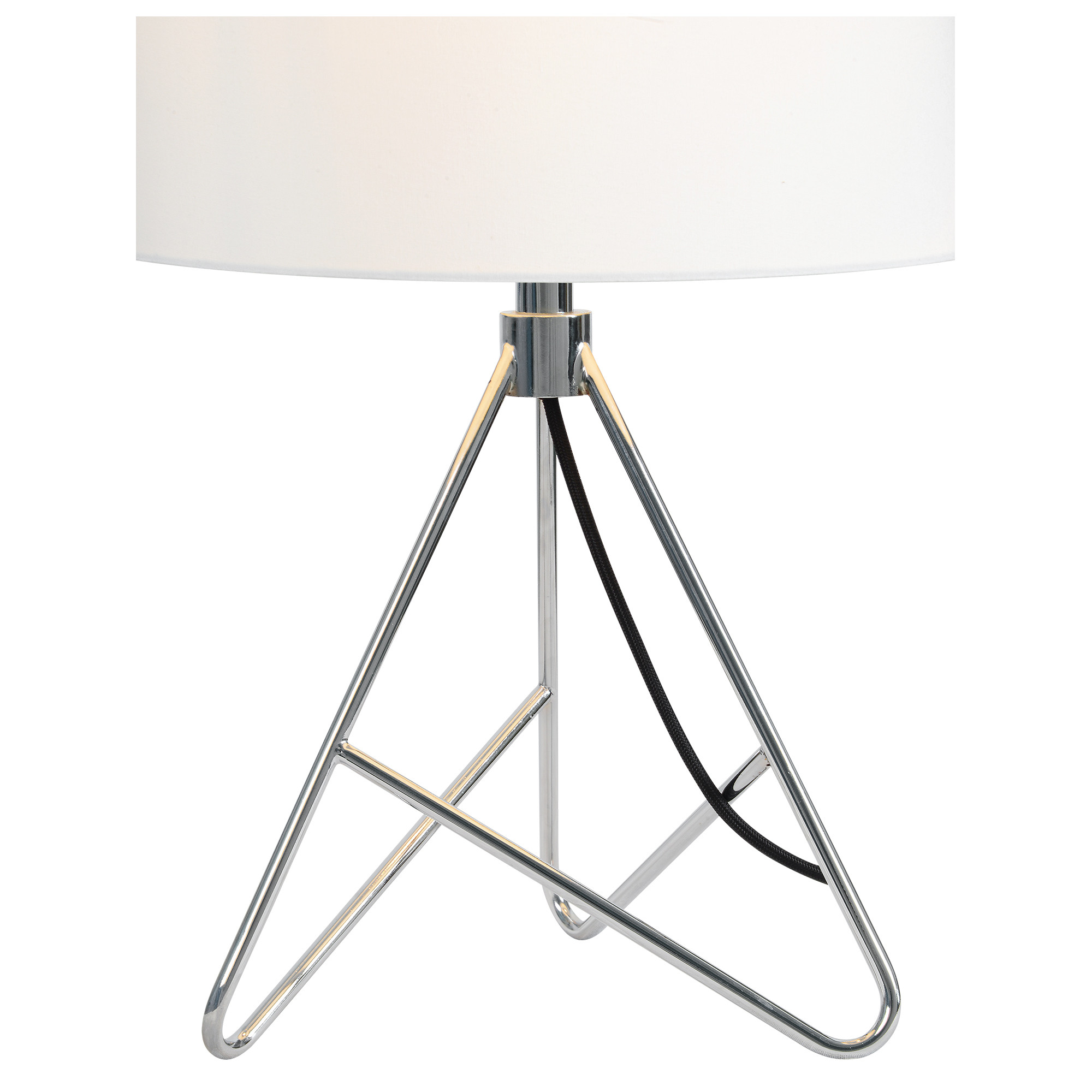 Ren Wil Lpt826 Chrome Marshall 1 Light 24 Tall Tripod Table Lamp Walmart Com Walmart Com