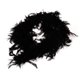 thumbnail image 3 of Decoración artesanal de plumas negras de 2 metros de largo, 3 of 9
