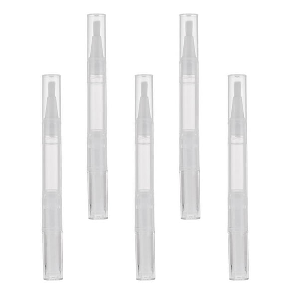 Paquete de 5 Pinceles de Bálsamo de Brillo de Lápiz de Aceite de Cutícula Perfecl Claro 3 ml