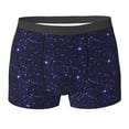 thumbnail image 6 of Men's Boxer Briefs, Galaxy Violet abstract Glitter Soft Comfy Mens Underwear Boxer Briefs Breathable With Widen Waist, 6 of 7