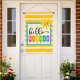 thumbnail image 3 of Hello Summer Garden Flag 28x40 Double Sided for Outside, Popsicle Sun Striped Beach Seasonal Holiday Large Garden Flag Outdoor Decoration 17-28, 3 of 6